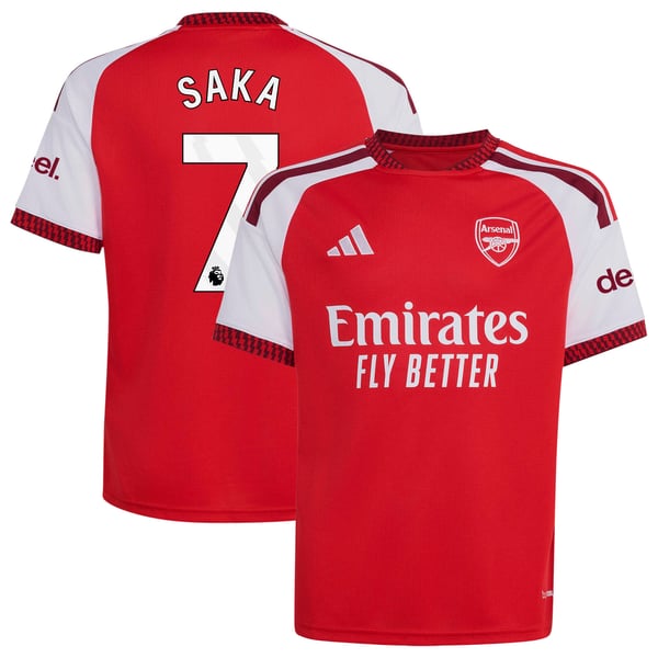 Maillot Domicile Arsenal adidas 2026-27 - Enfant avec flocage Saka 7
