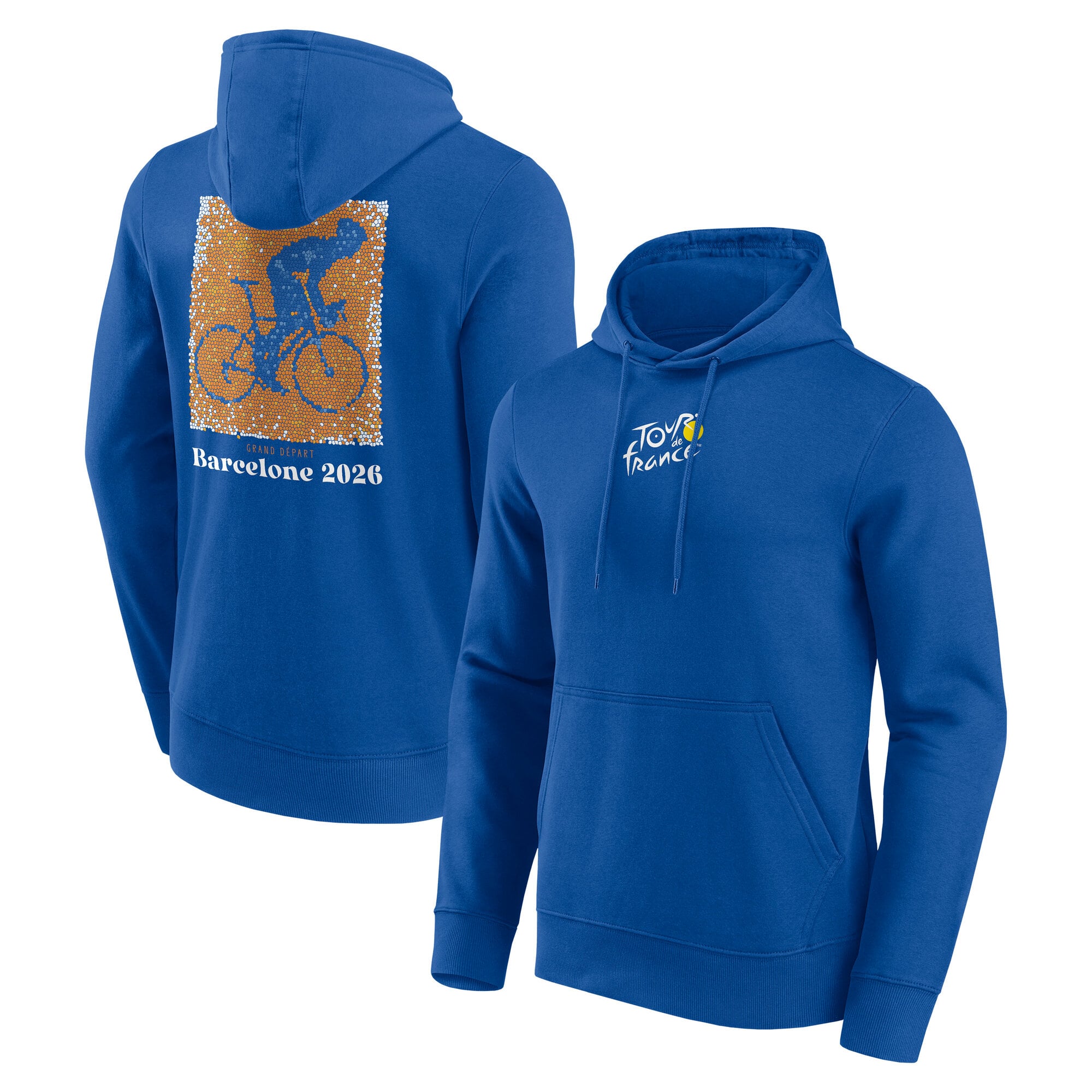 Felpa con cappuccio Le Tour de France Grand Depart Mosaic - Blu