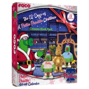 FOCO Philadelphia Phillies Mascot Bobblehead Advent Calendar