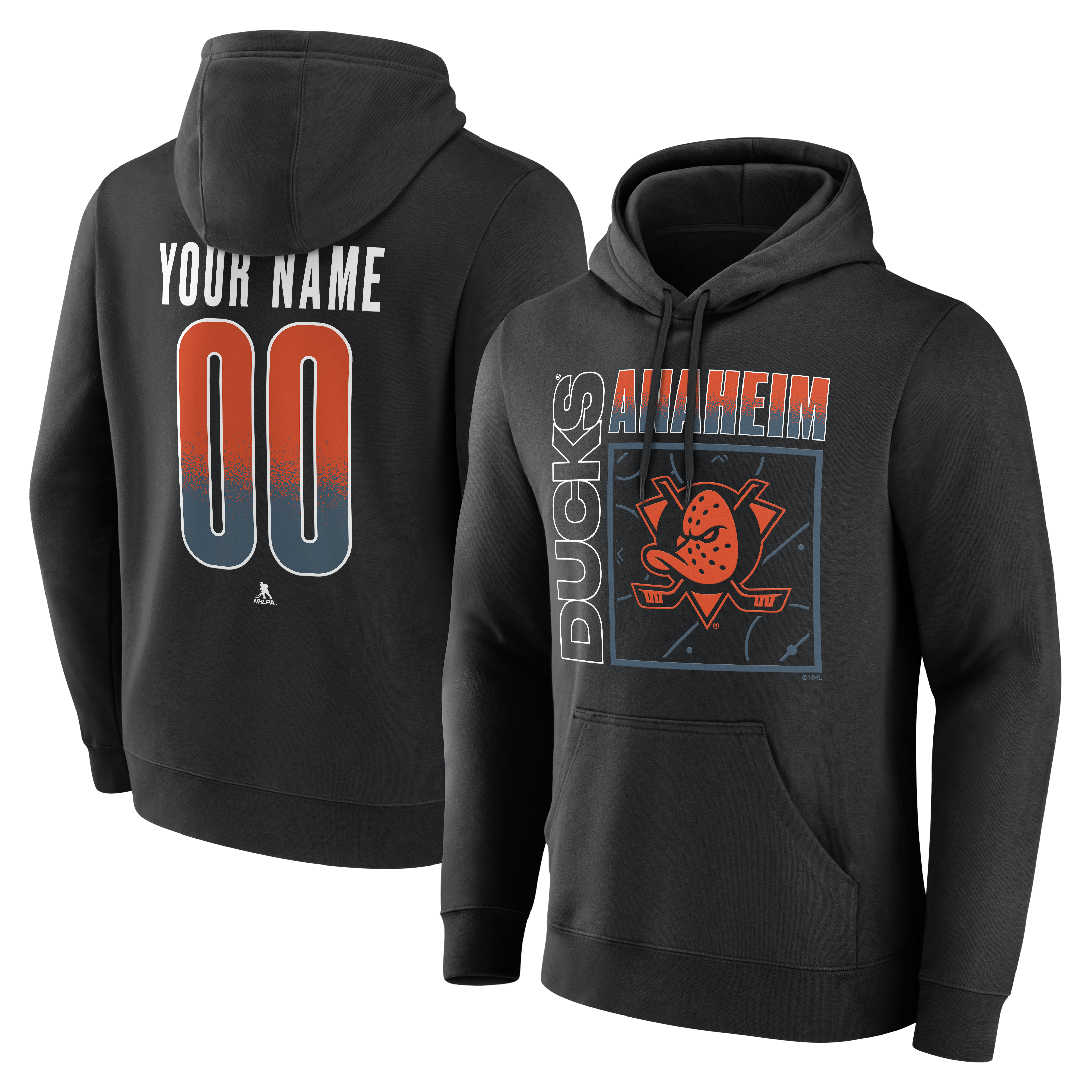 Men’s Black Anaheim Ducks Big & Tall Home Ice Pop Personalized Name & Number Hoodie Men’s Black Anaheim Ducks Big & Tall Home Ice Pop Personalized Name & Number Hoodie