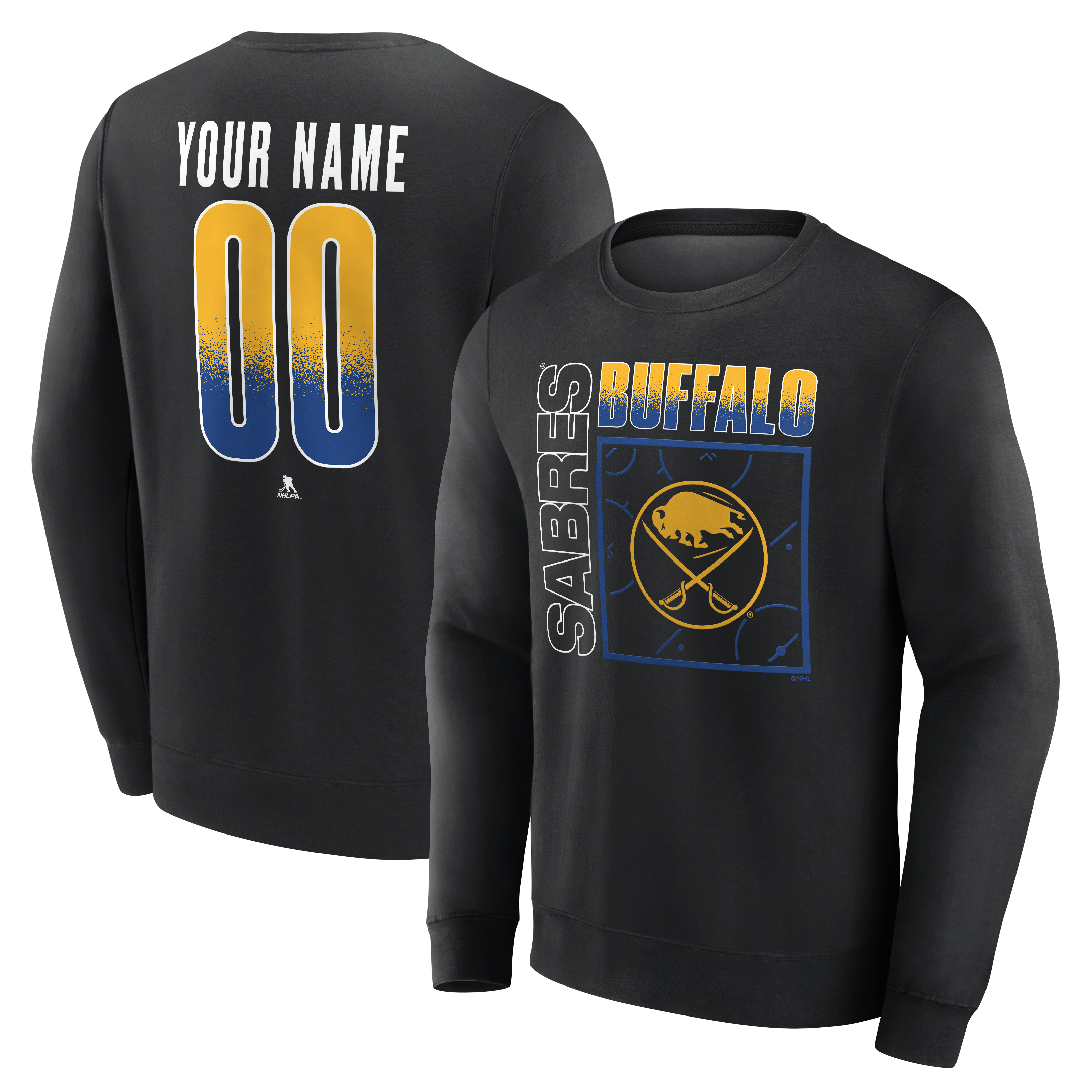 Men’s Black Buffalo Sabres Home Ice Pop Personalized Name & Number Sweatshirt Men’s Black Buffalo Sabres Home Ice Pop Personalized Name & Number Sweatshirt