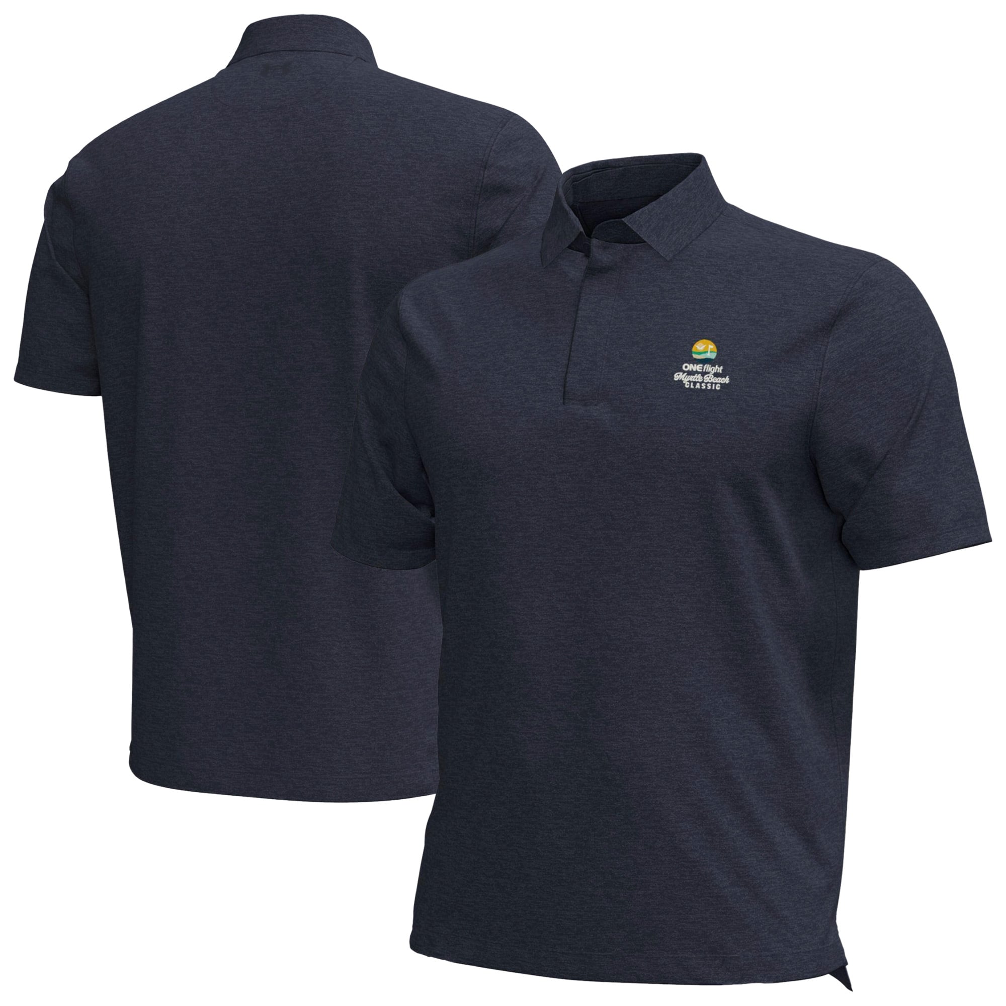 Men's Under Armour Blue Myrtle Beach Classic Drive Heather Polo