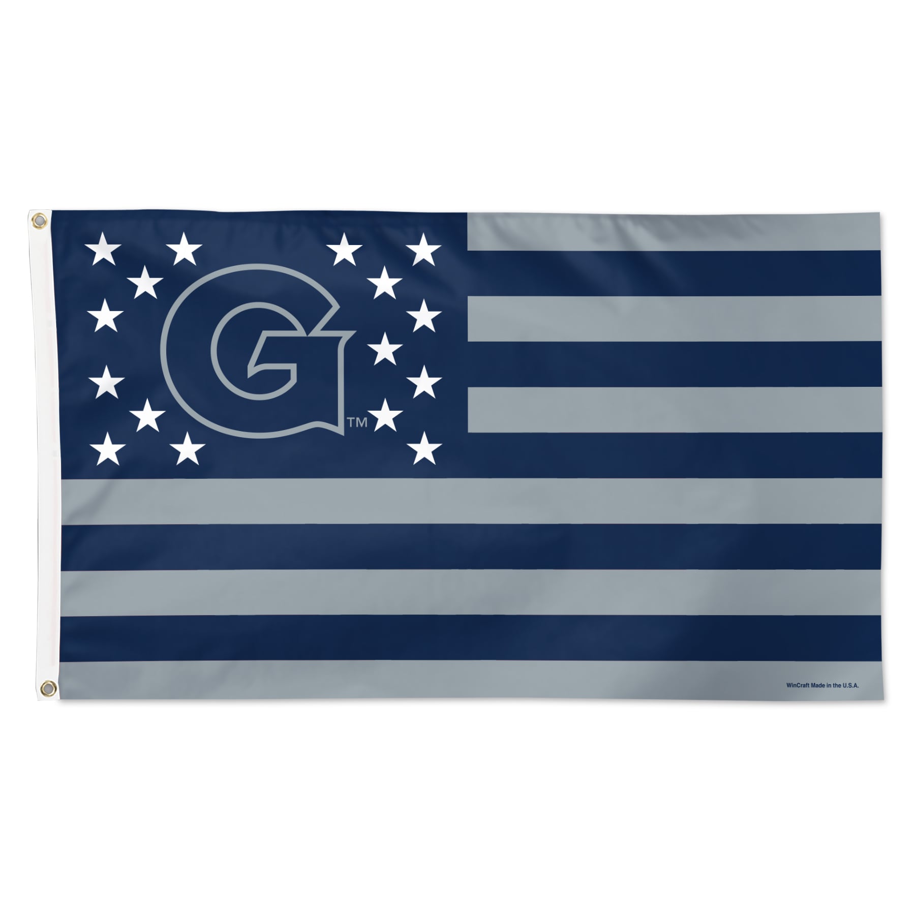 WinCraft Georgetown Hoyas 3' x 5' Single-Sided Deluxe Patriotic Stars & Stripes Flag