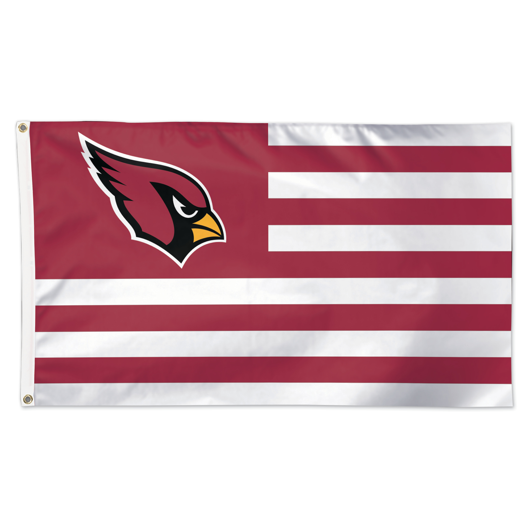 WinCraft Arizona Cardinals 3' x 5' Single-Sided Deluxe Patriotic Stars & Stripes Flag