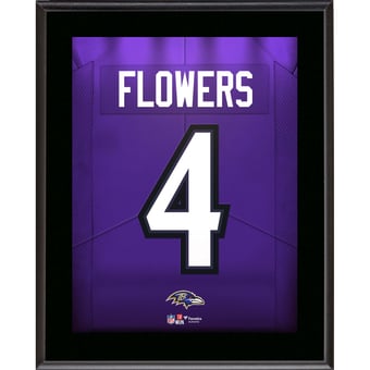 Zay Flowers Baltimore Ravens 10.5" x 13" Jersey Number Sublimated Player Plaque