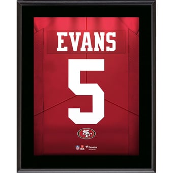 Mike Evans San Francisco 49ers 10.5" x 13" Jersey Number Sublimated Player Plaque
