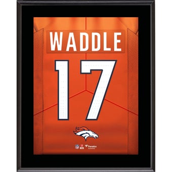 "Jaylen Waddle Denver Broncos 10.5"" x 13"" Jersey Number Sublimated Player Plaque"