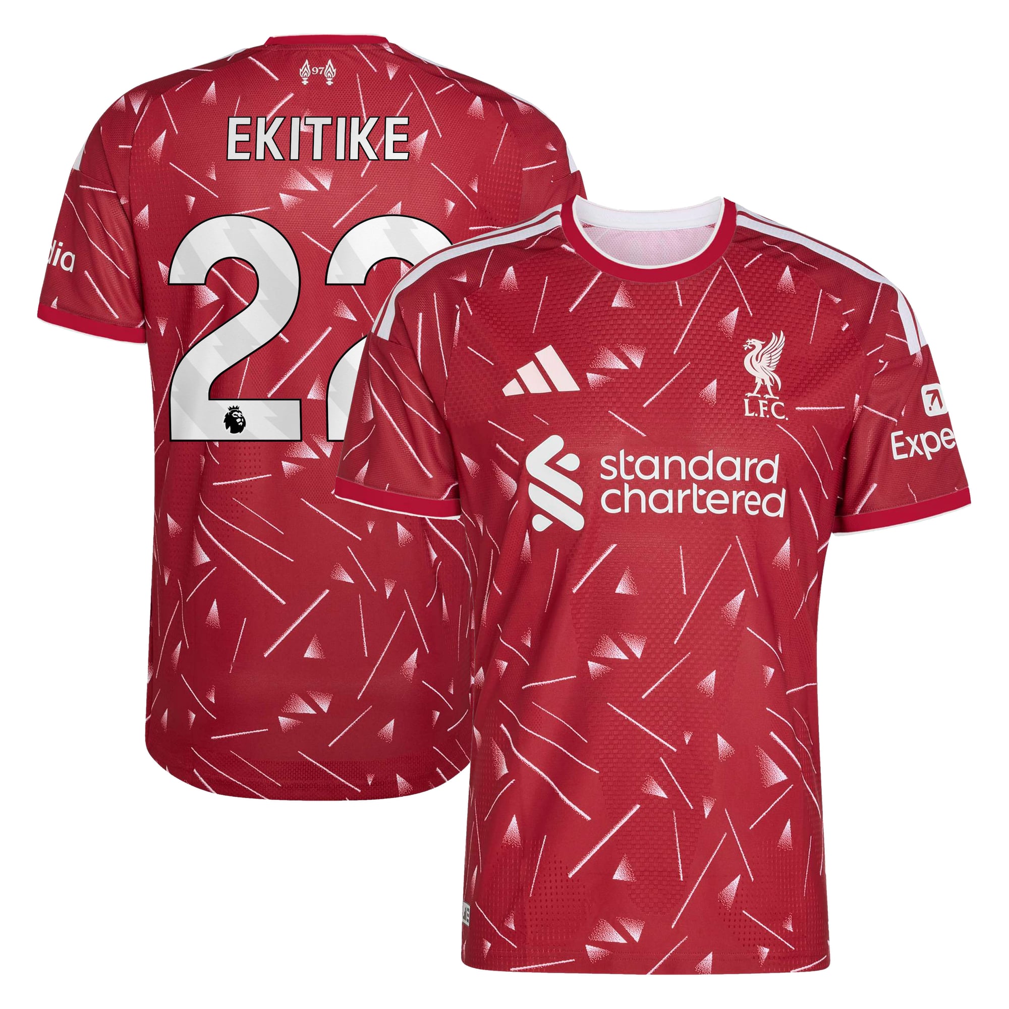Maillot Authentique Liverpool adidas Domicile 26/27 avec flocage Ekitike 22