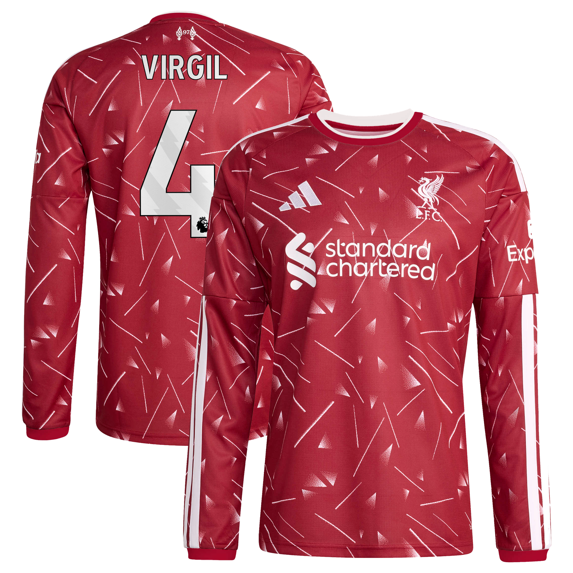 Maillot Liverpool adidas Domicile 26/27 - Manches longues avec flocage Virgil 4