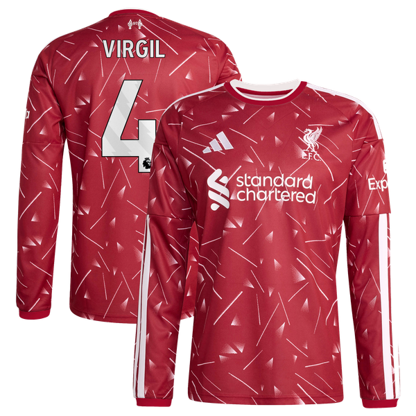 Maillot Liverpool adidas Domicile 26/27 - Manches longues avec flocage Virgil 4