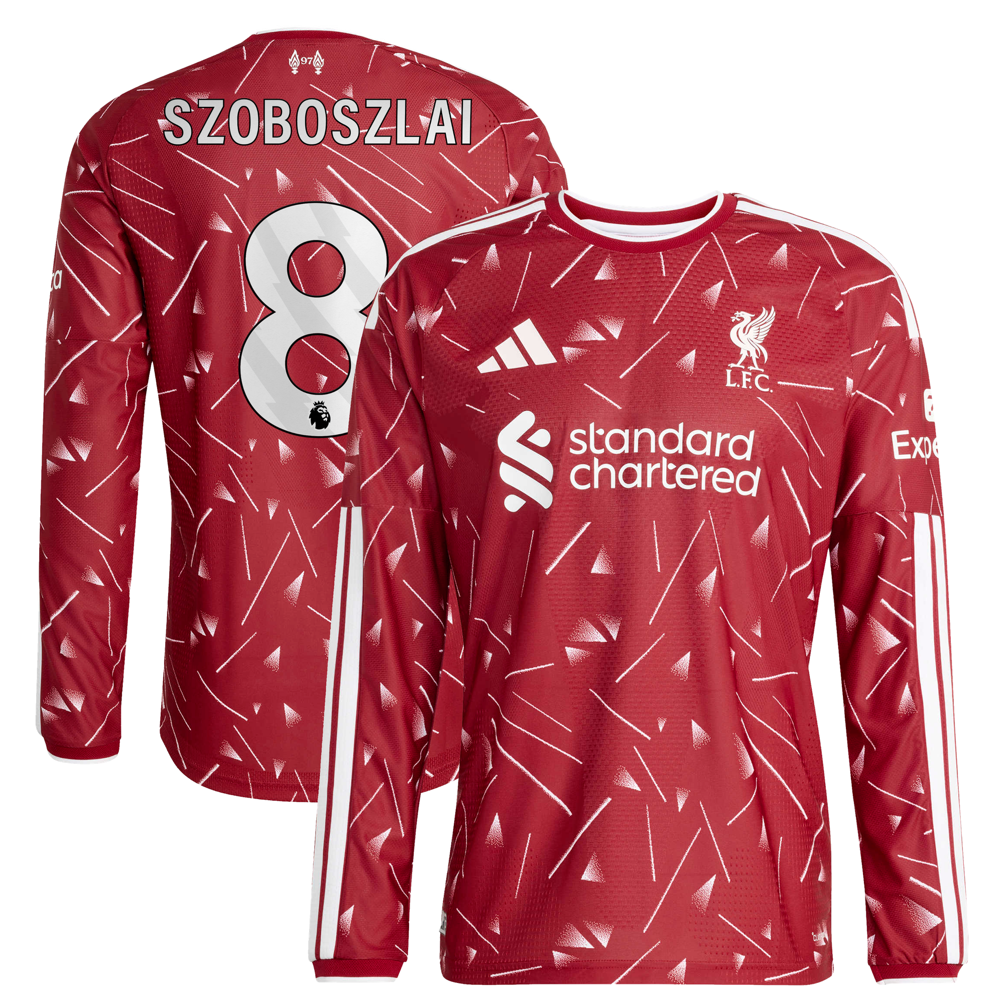 Maillot Authentique Liverpool adidas Domicile 26/27 - Manches longues avec flocage Szoboszlai 8
