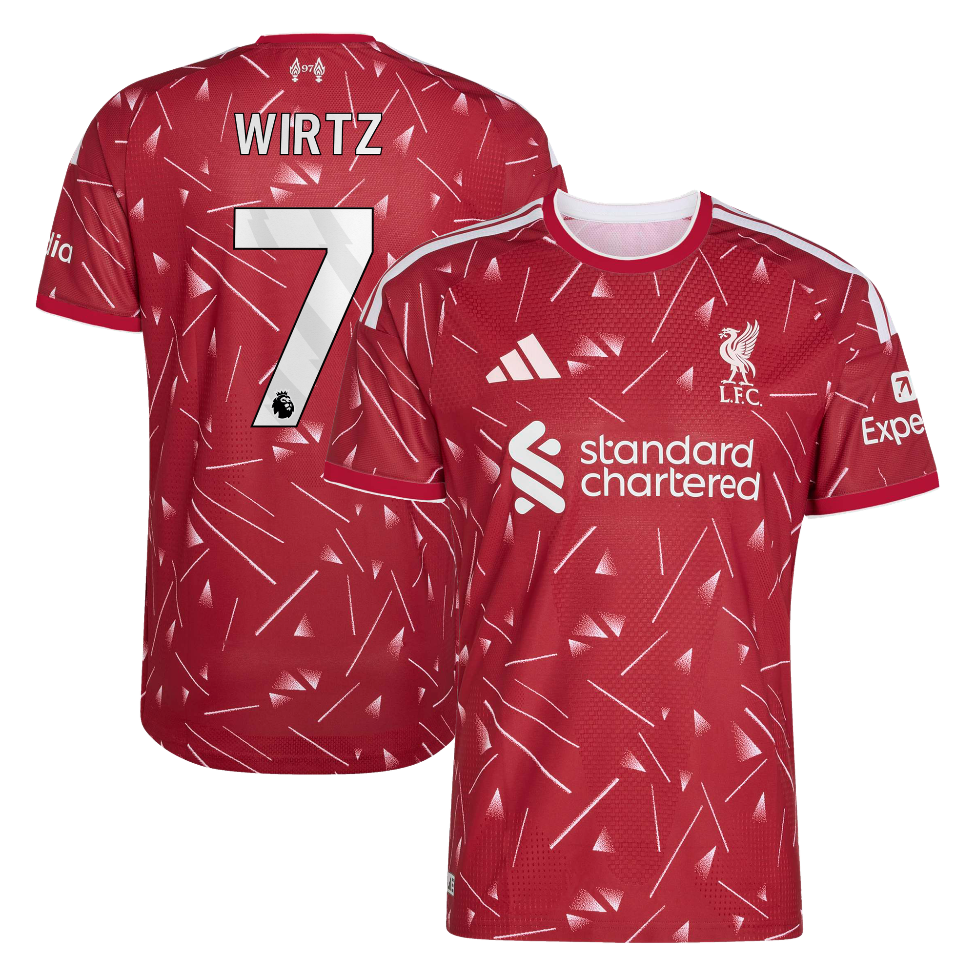 Maillot Authentique Liverpool adidas Domicile 26/27 avec flocage Wirtz 7