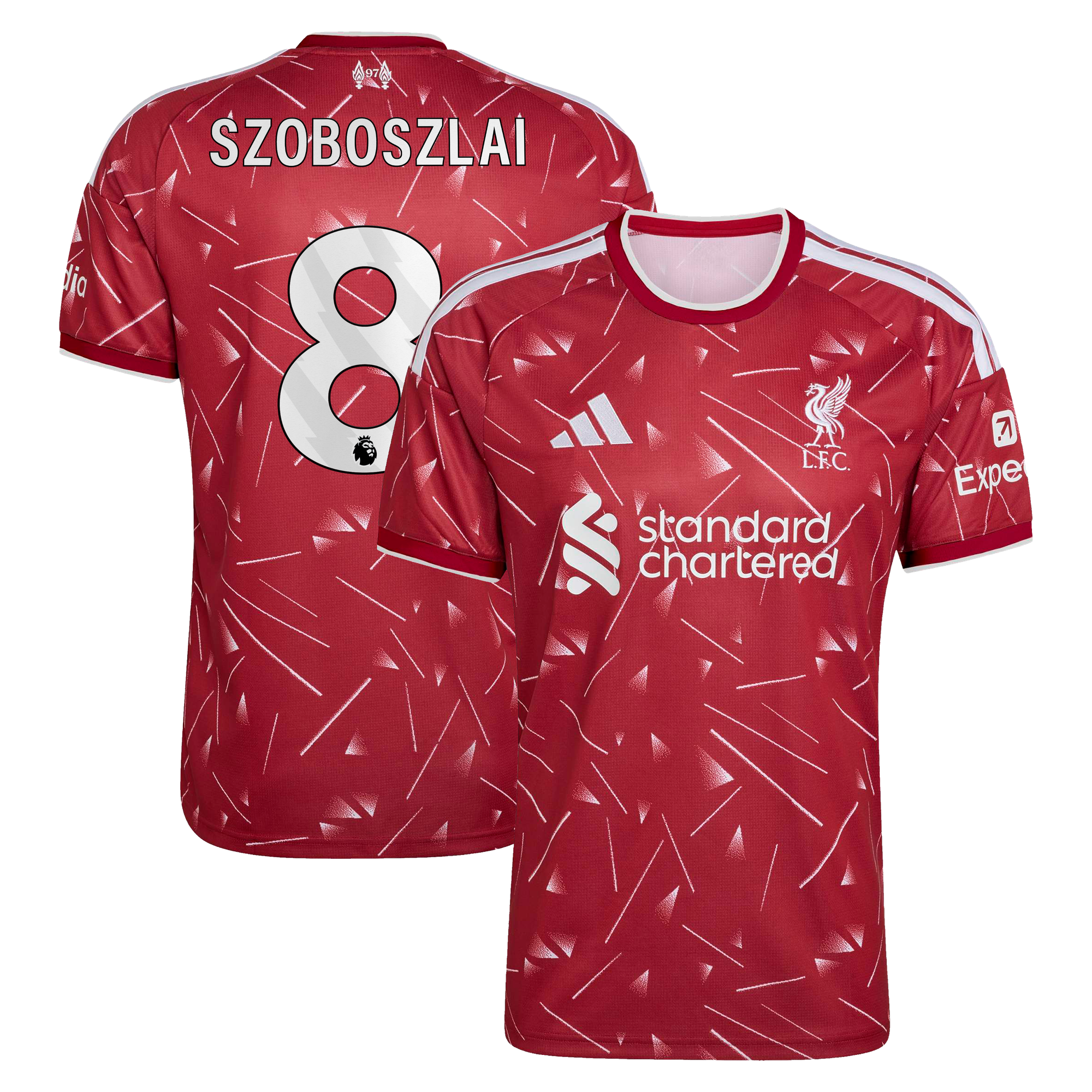 Liverpool adidas Home Shirt 2026-27 with Szoboszlai 8 printing