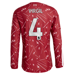 Maillot Authentique Liverpool adidas Domicile 26/27 - Manches longues avec flocage Virgil 4, vue 4
