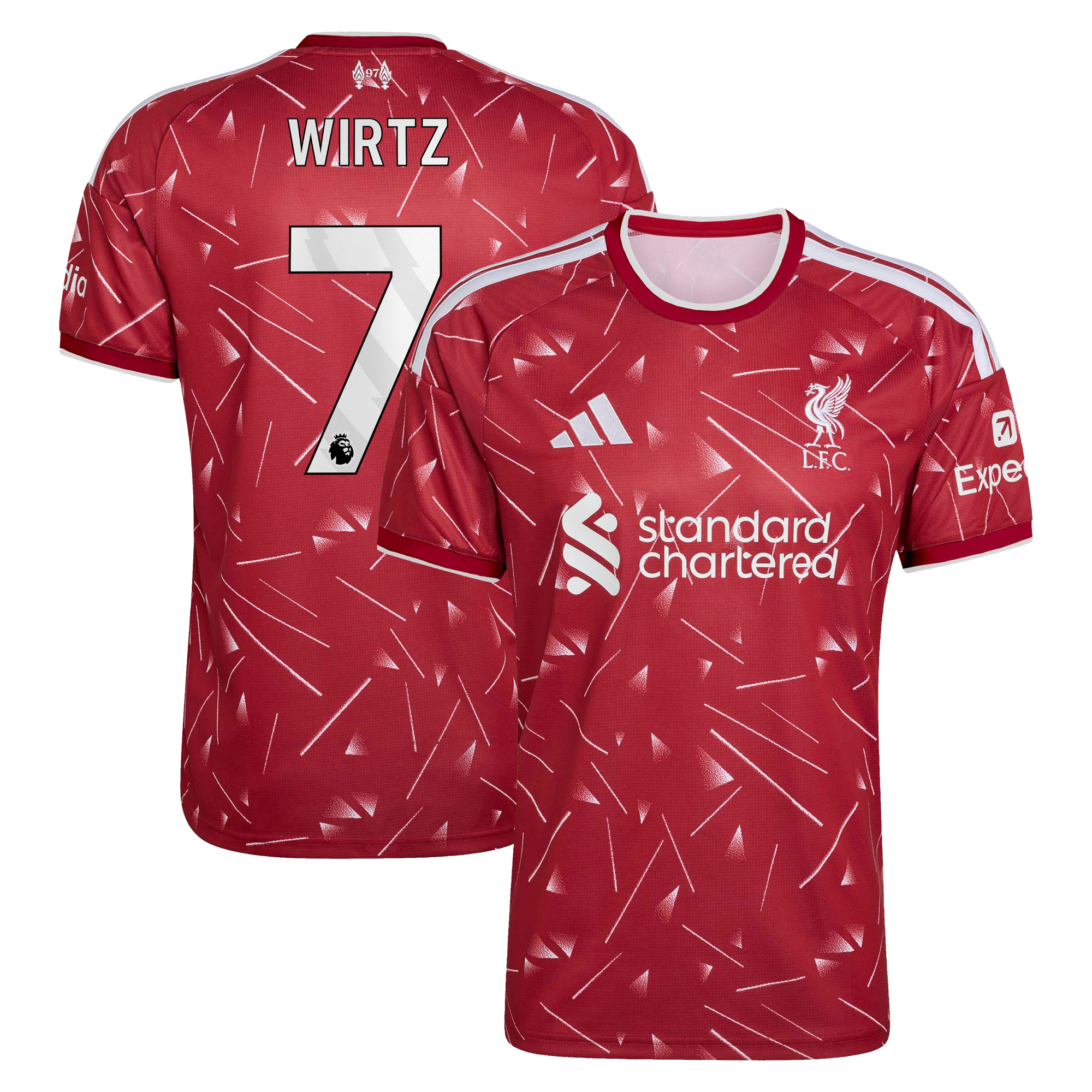 Maillot Liverpool adidas Domicile 26/27 avec flocage Wirtz 7