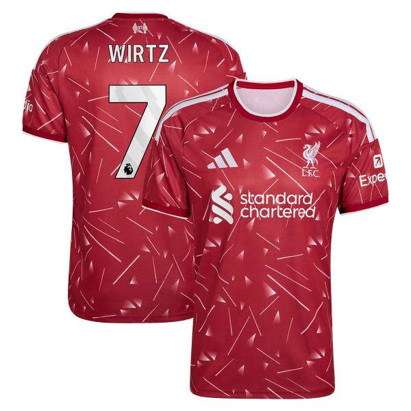 Maillot Liverpool adidas Domicile 26/27 avec flocage Wirtz 7