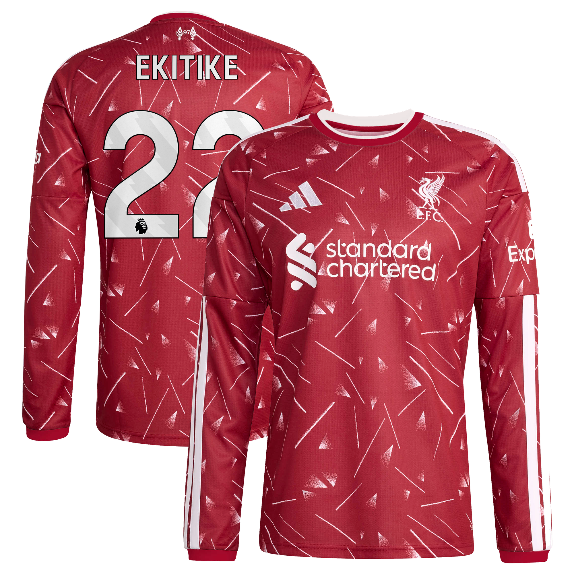 Maillot Liverpool adidas Domicile 26/27 - Manches longues avec flocage Ekitike 22