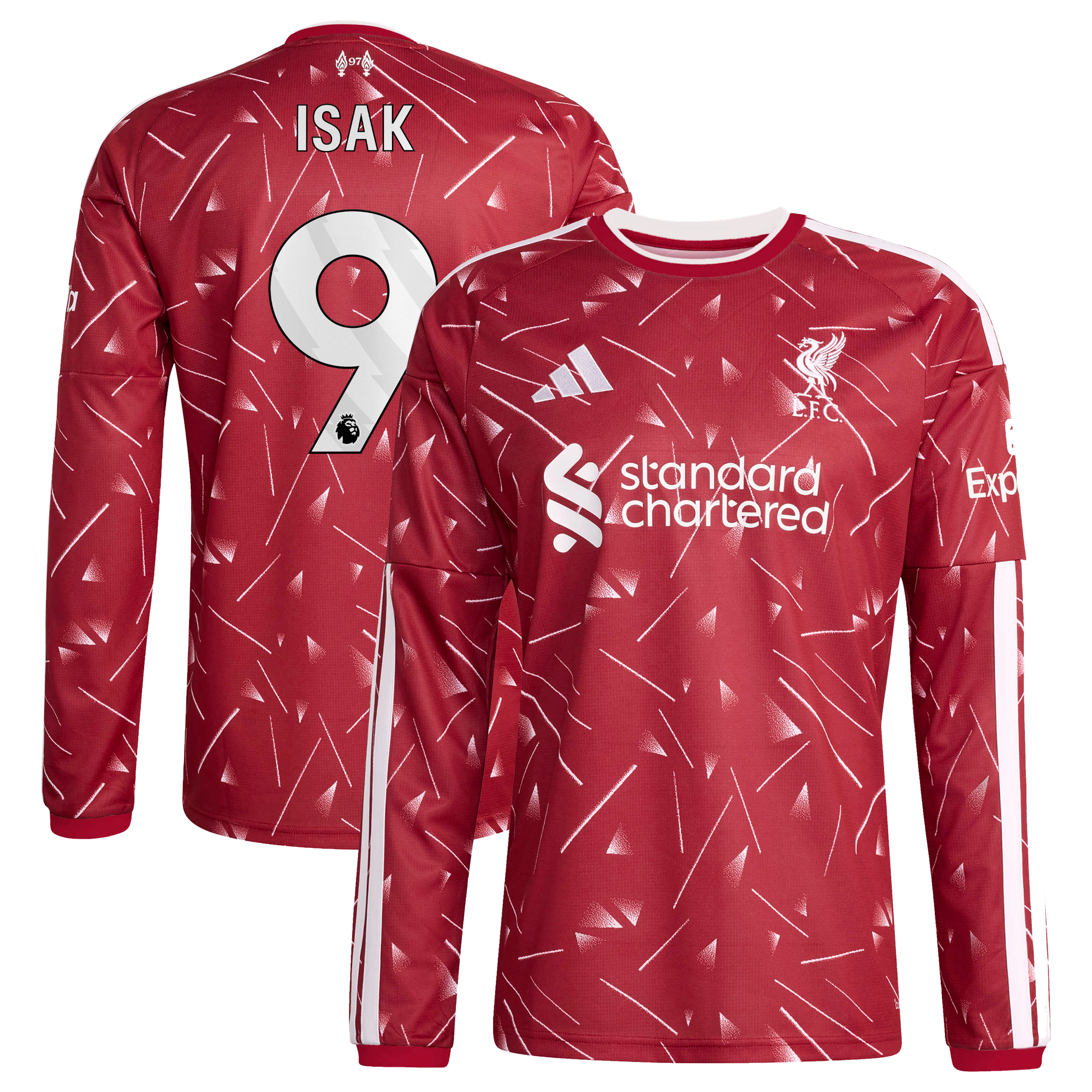 Maillot Liverpool adidas Domicile 26/27 - Manches longues avec flocage Isak 9