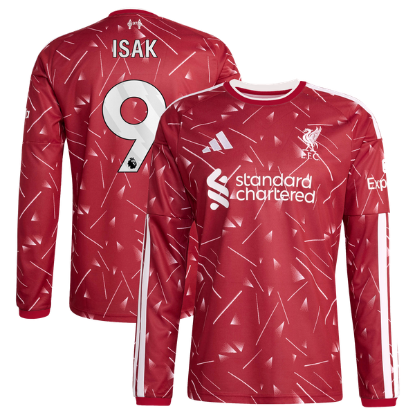 Maillot Liverpool adidas Domicile 26/27 - Manches longues avec flocage Isak 9