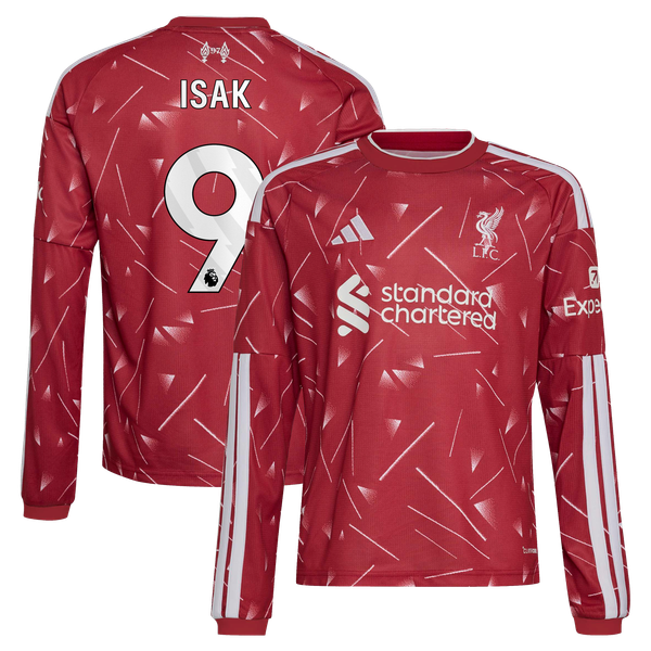 Maillot Liverpool adidas Domicile 26/27 - Enfant - Manches longues avec flocage Isak 9