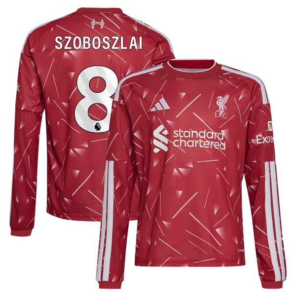 Maillot Liverpool adidas Domicile 26/27 - Enfant - Manches longues avec flocage Szoboszlai 8