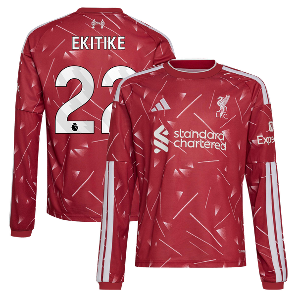 Maillot Liverpool adidas Domicile 26/27 - Enfant - Manches longues avec flocage Ekitike 22