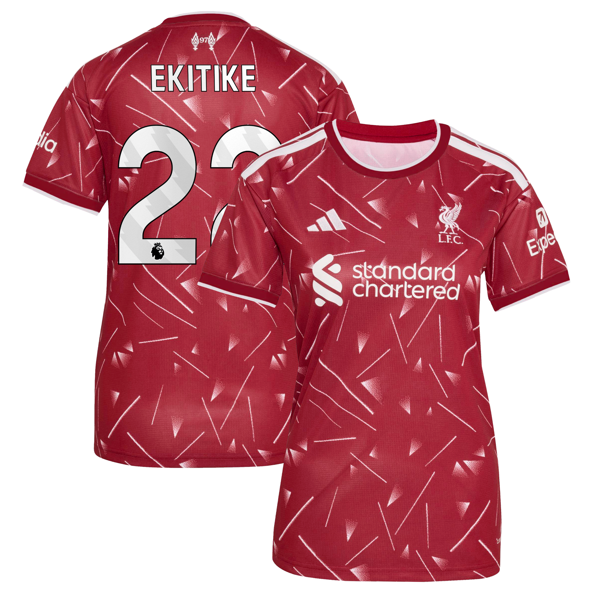 Maillot Liverpool adidas Domicile 26/27 - Femmes avec flocage Ekitike 22