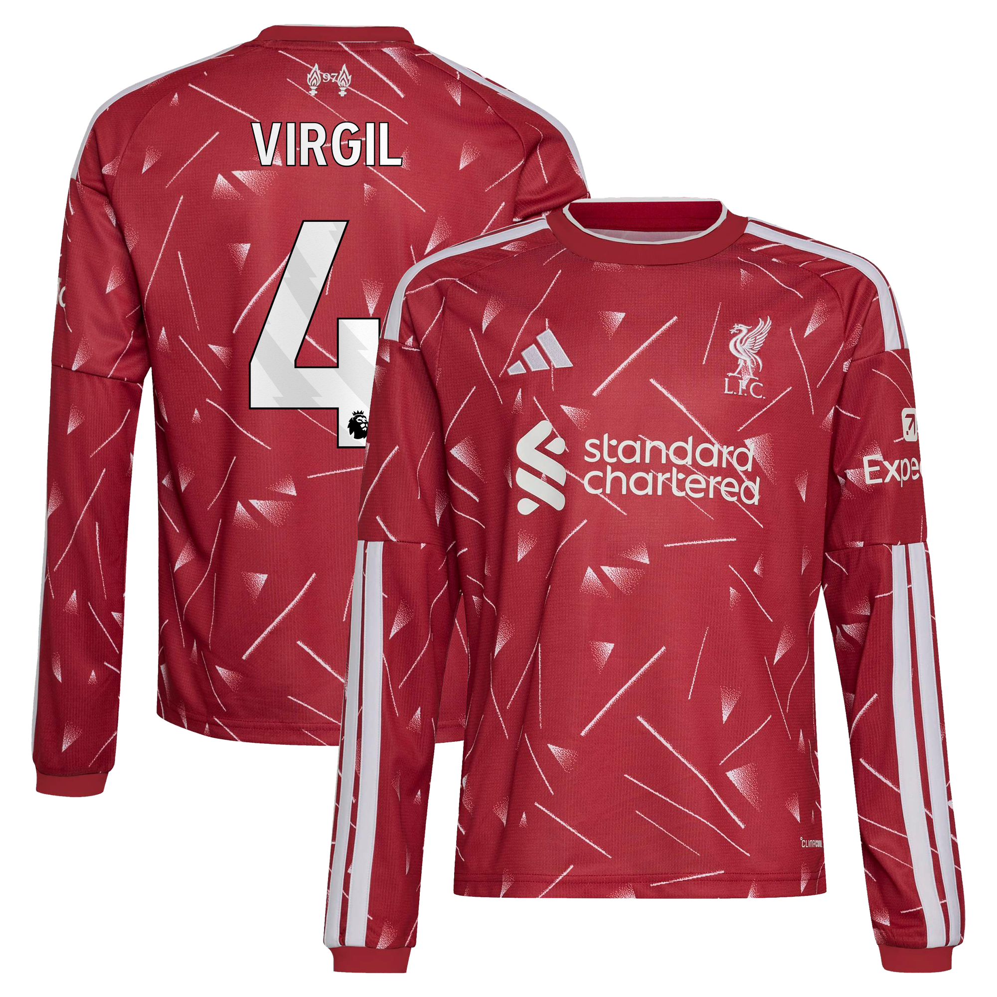 Maillot Liverpool adidas Domicile 26/27 - Enfant - Manches longues avec flocage Virgil 4