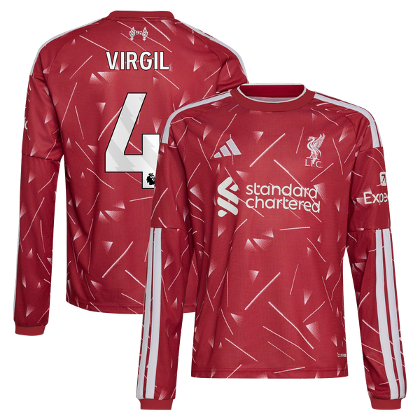 Maillot Liverpool adidas Domicile 26/27 - Enfant - Manches longues avec flocage Virgil 4