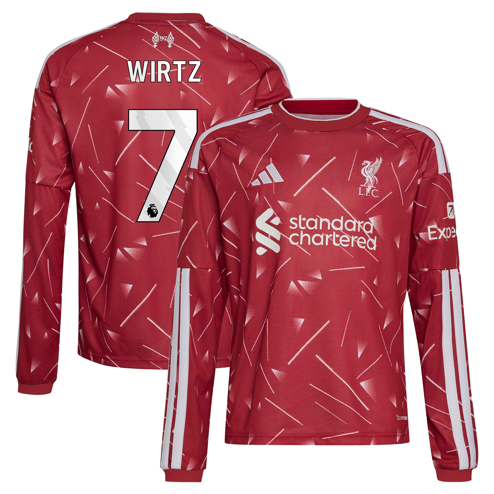 Maillot Liverpool adidas Domicile 26/27 - Enfant - Manches longues avec flocage Wirtz 7