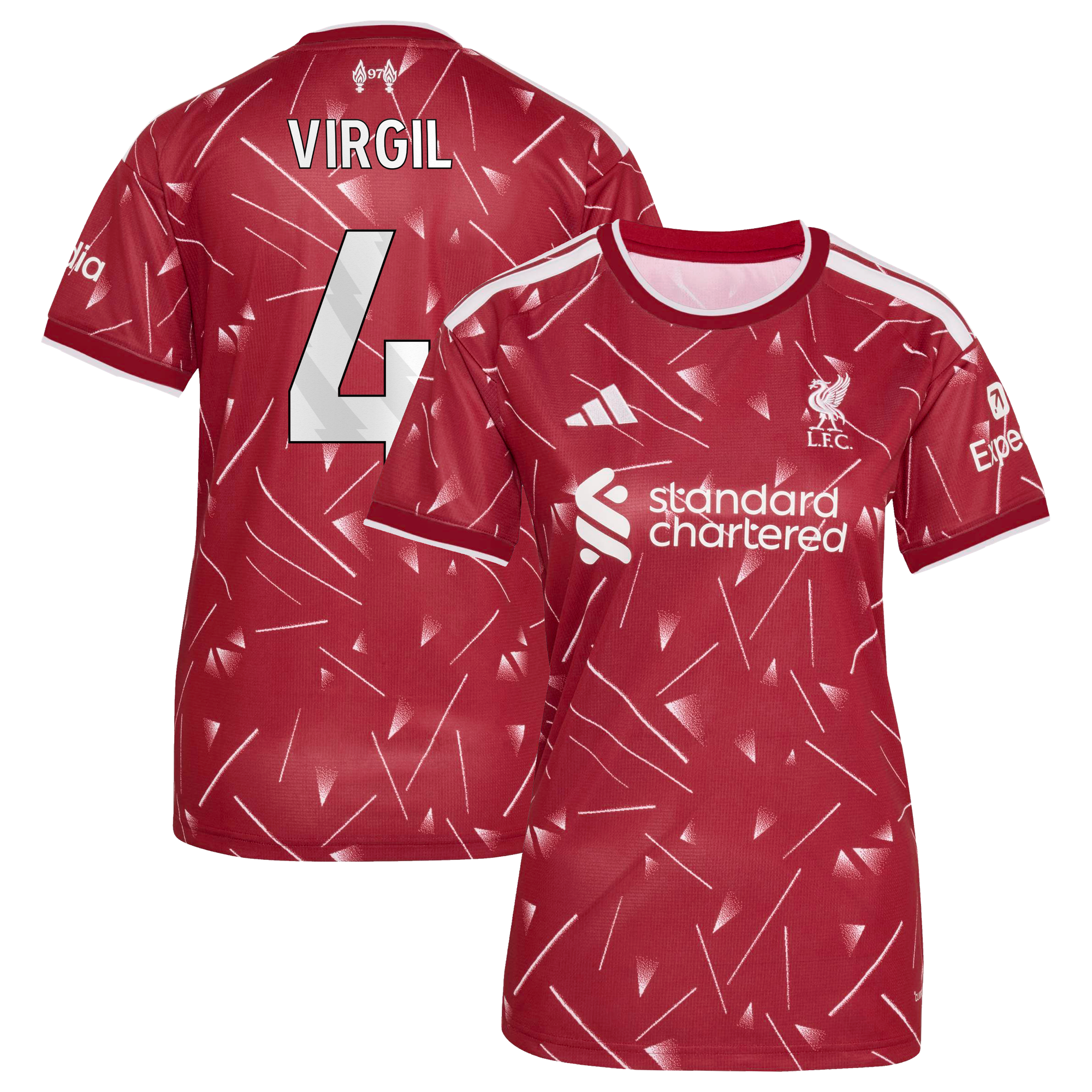 Maillot Liverpool adidas Domicile 26/27 - Femmes avec flocage Virgil 4