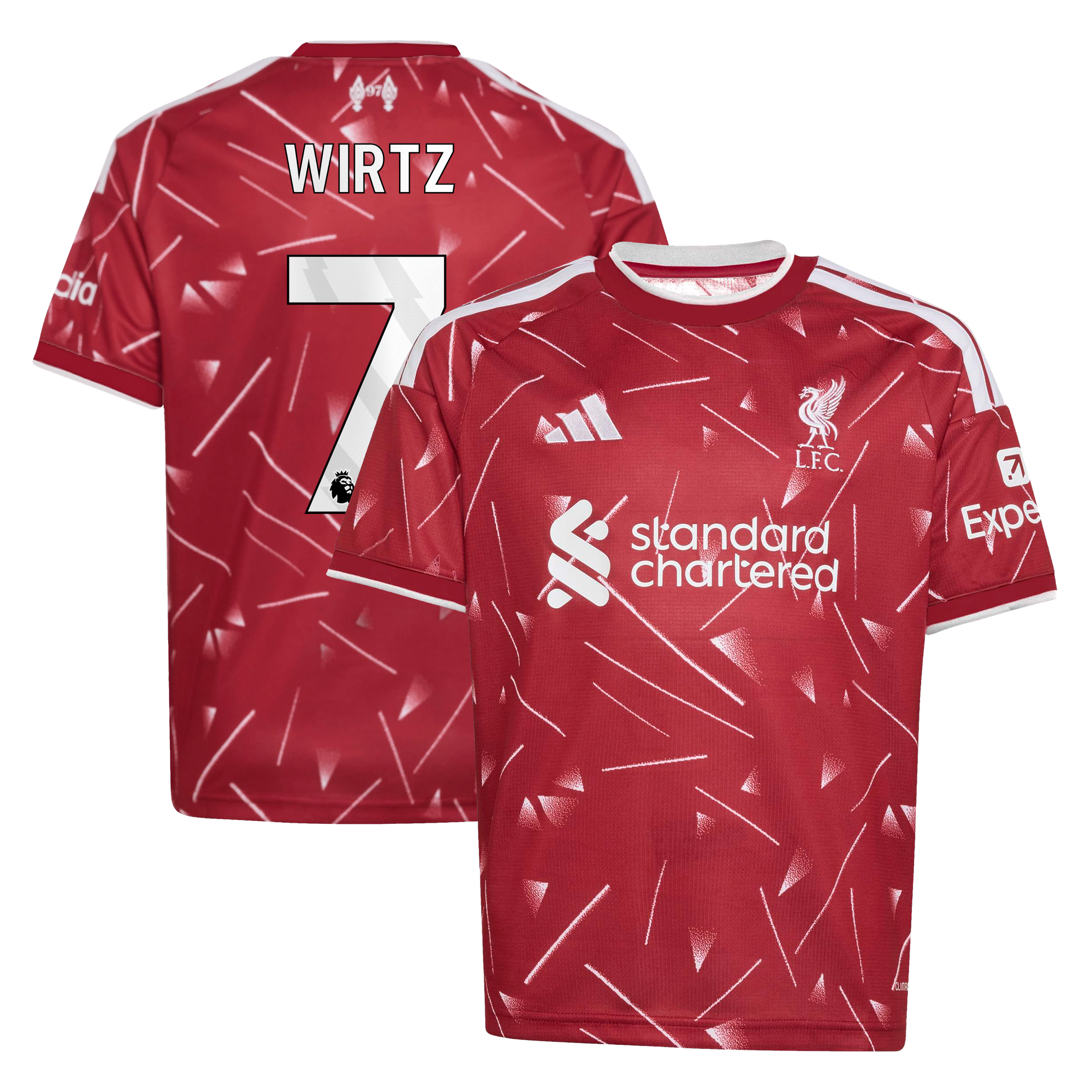 Maillot Liverpool adidas Domicile 26/27 - Enfant avec flocage Wirtz 7
