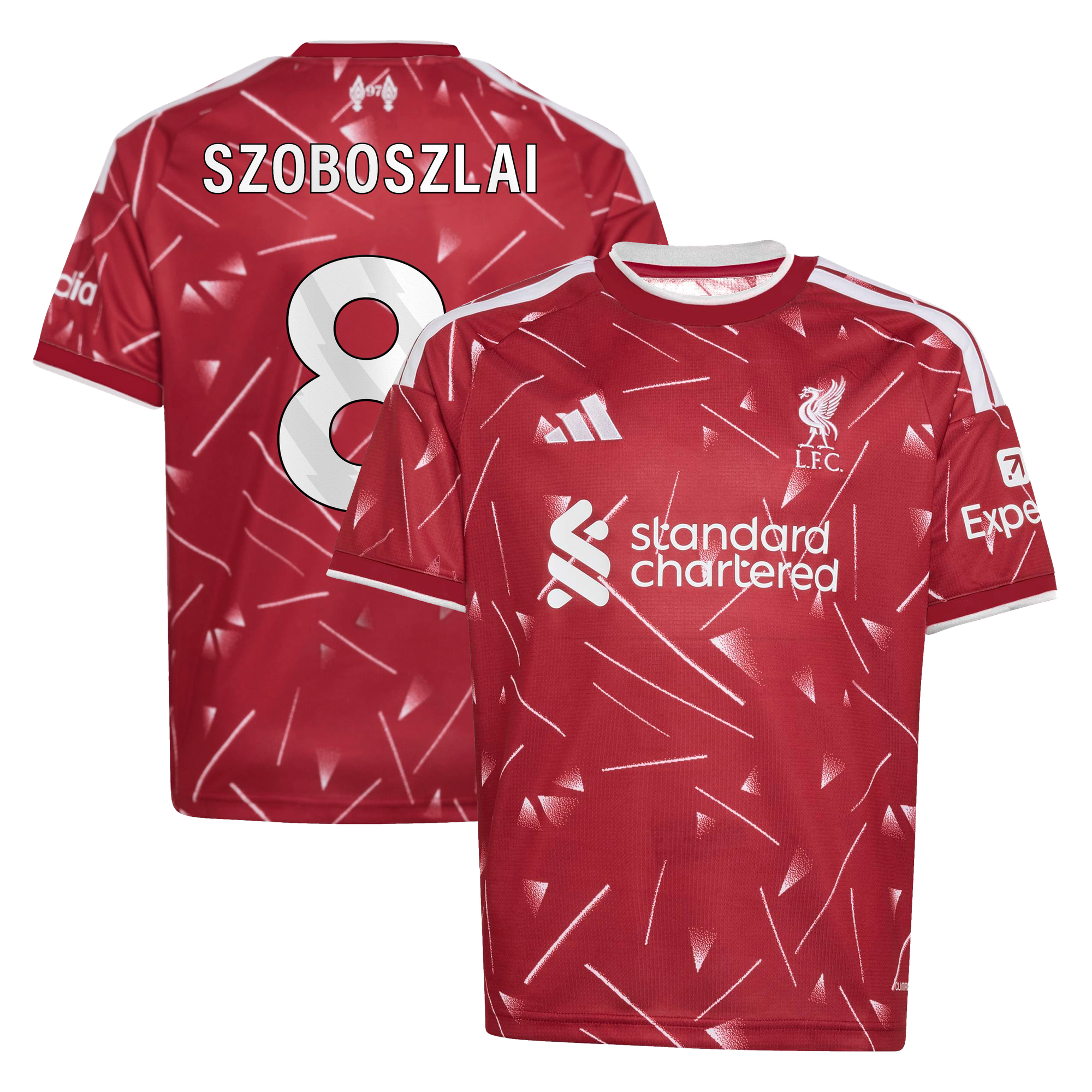 Maillot Liverpool adidas Domicile 26/27 - Enfant avec flocage Szoboszlai 8