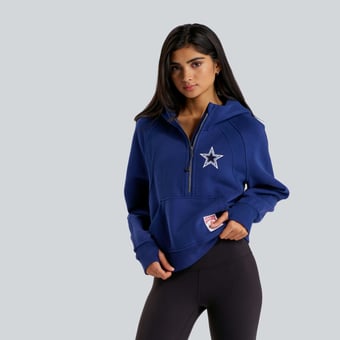 Women's lululemon  Midnight Shadow Dallas Cowboys Scuba Oversized Half-Zip Hoodie