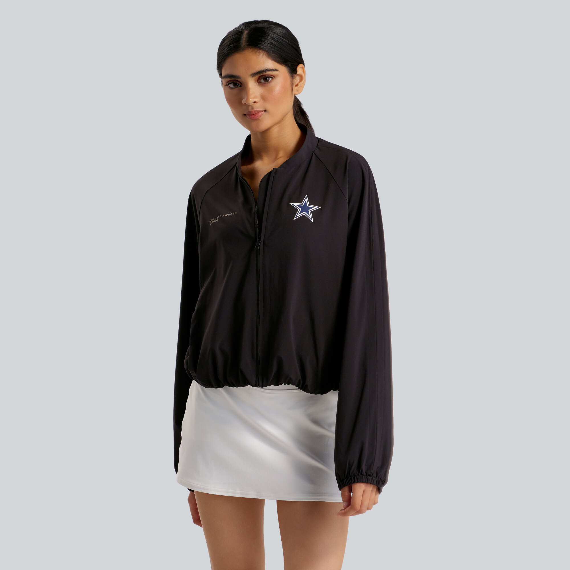 Women's lululemon  Black Dallas Cowboys Breezily Full-Zip Bomber Jacket