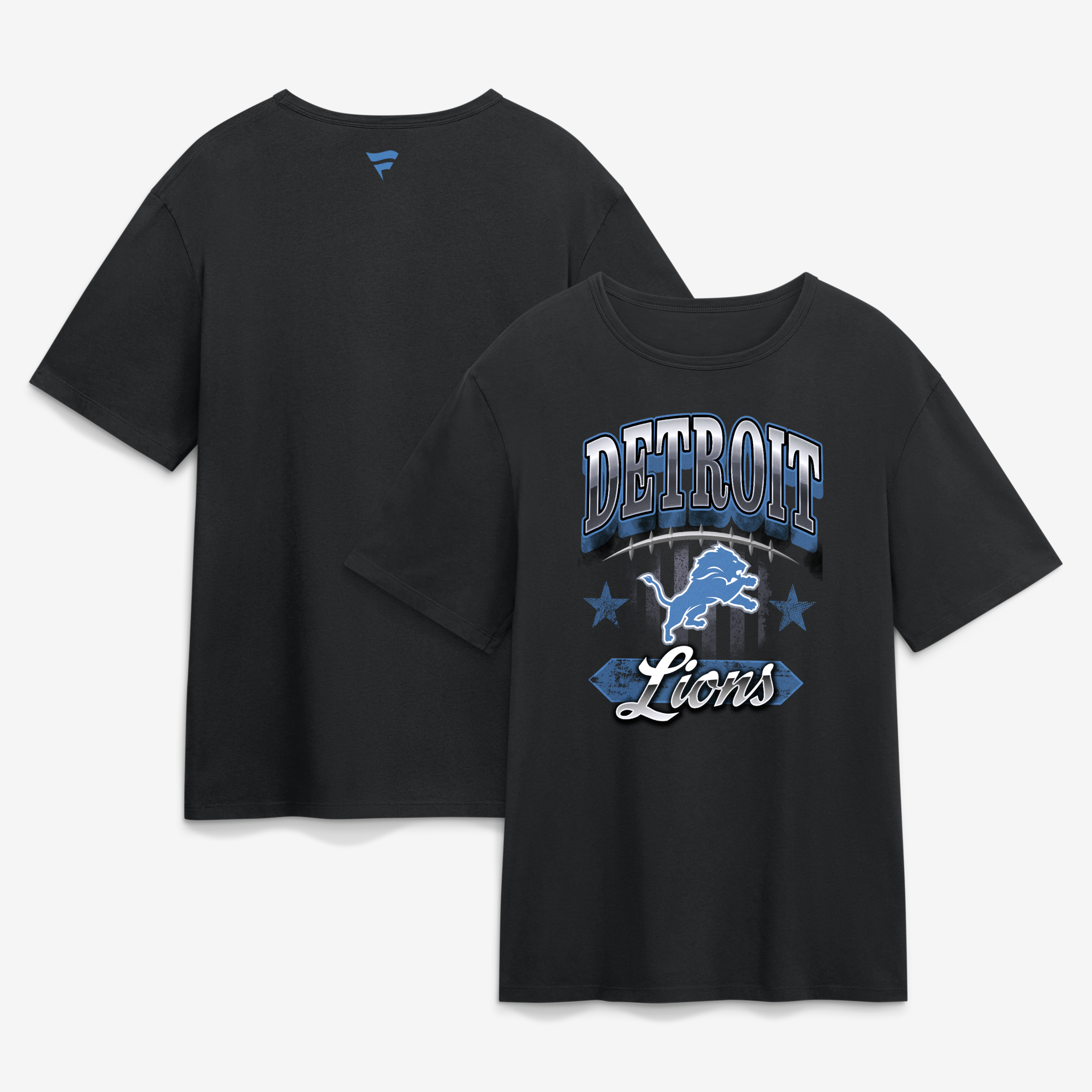Men's Black Detroit Lions Americana T-Shirt