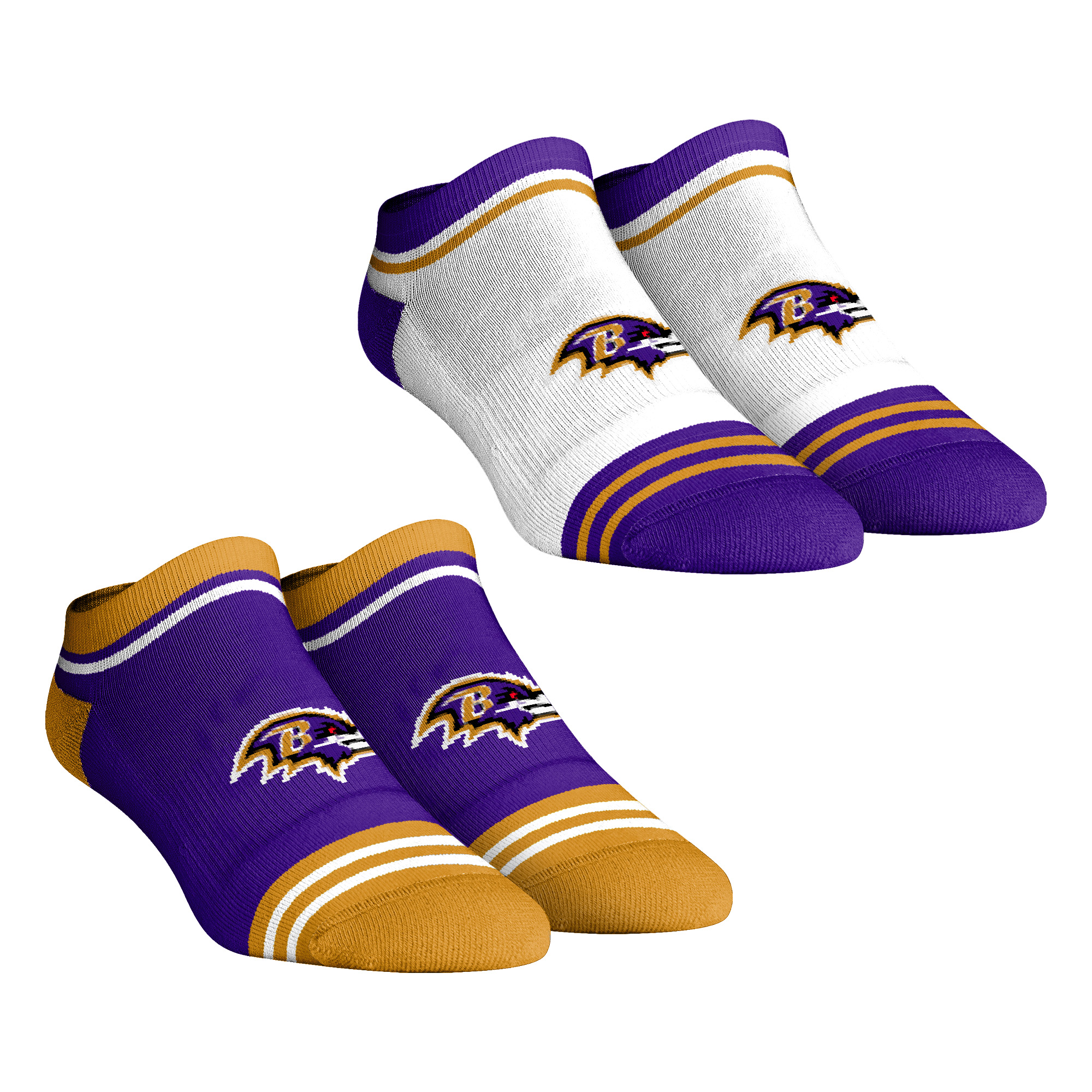 Unisex Rock Em Purple Baltimore Ravens Team Color Low-Cut Ankle Socks