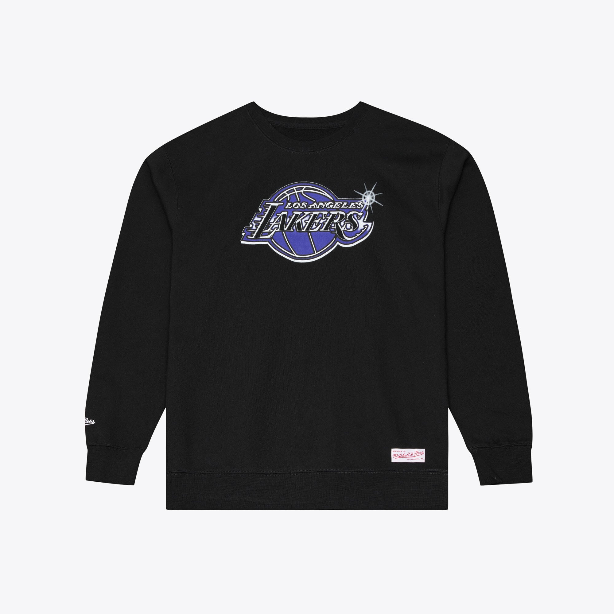 Men's Mitchell & Ness Black Los Angeles Lakers Airbrush Sweatshirt