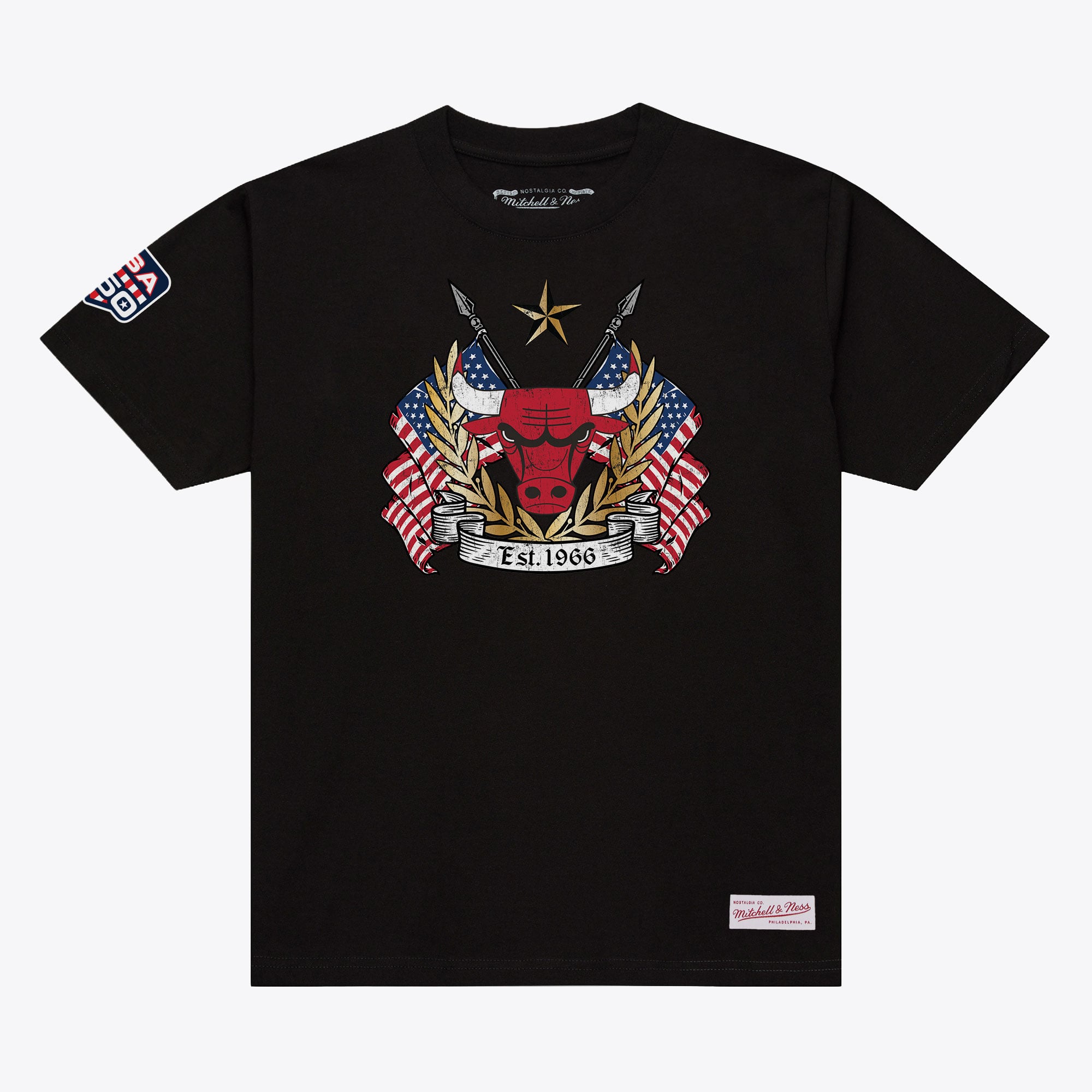 Men's Mitchell & Ness Black Chicago Bulls Allegiance T-Shirt
