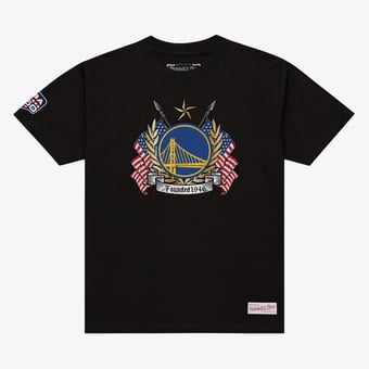 Men's Mitchell & Ness Black Golden State Warriors Allegiance T-Shirt