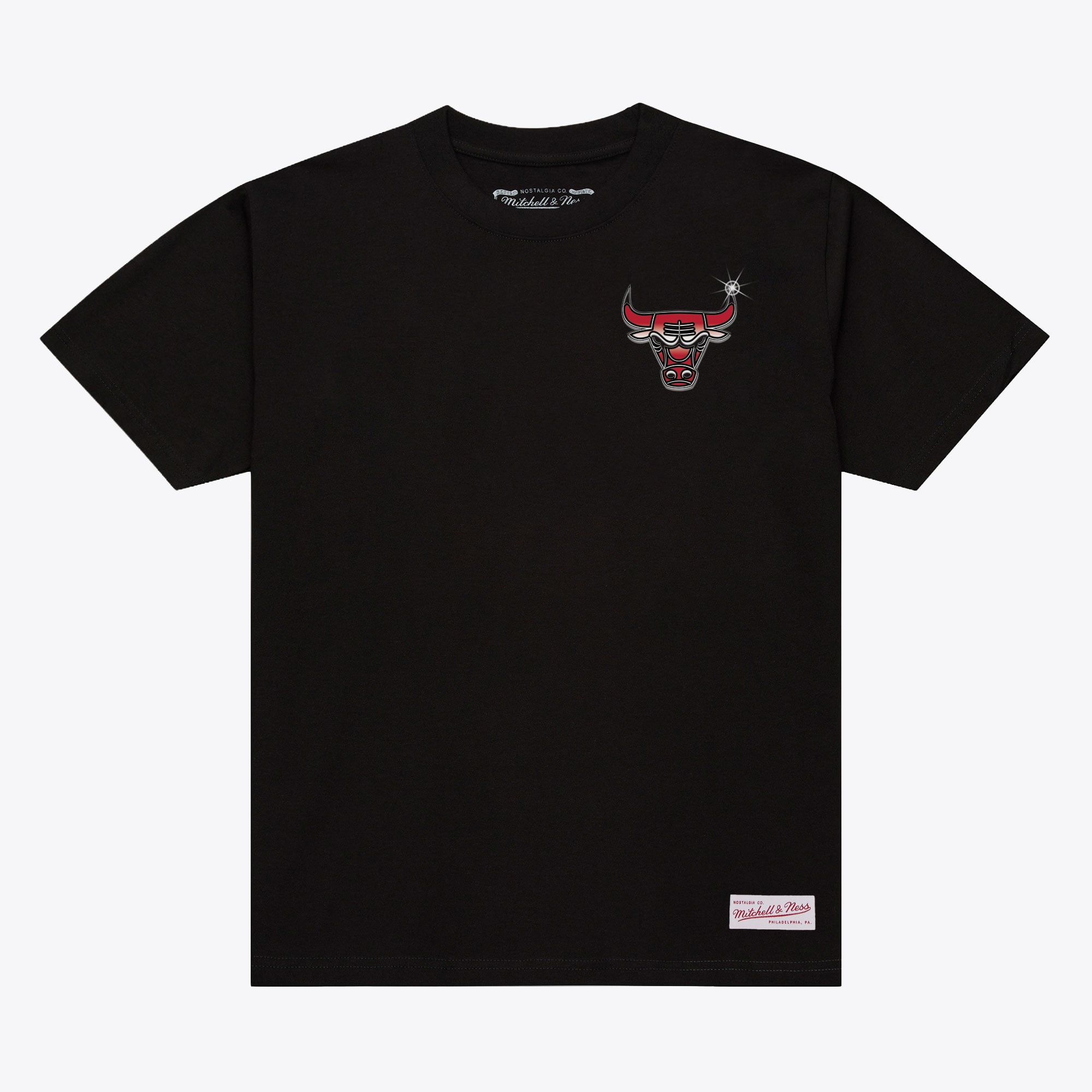 Men's Mitchell & Ness Black Chicago Bulls Airbrush T-Shirt
