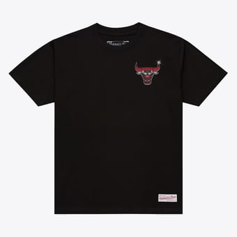 Men's Mitchell & Ness Black Chicago Bulls Airbrush T-Shirt