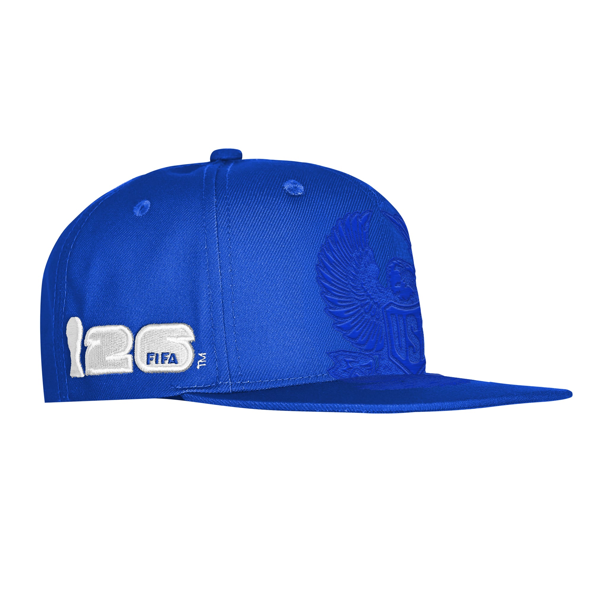 Men's Outerstuff  Royal FIFA World Cup 2026 USA Hat Trick Snapback Hat
