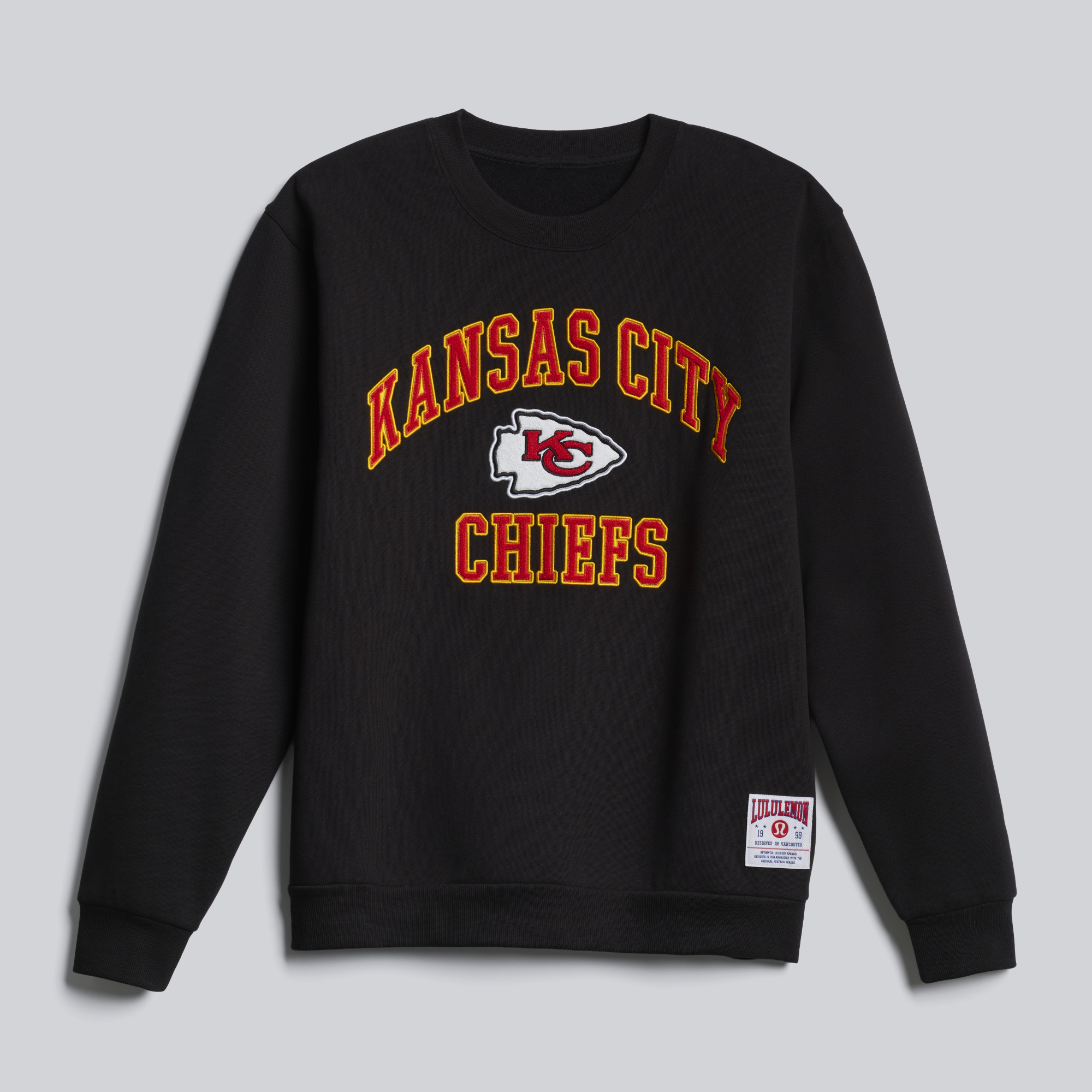 Men's lululemon  Black Kansas City Chiefs Graphic Steady State Sweatshirt
