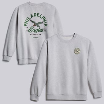 Men's lululemon  Heathered Core Ultra Light Grey Philadelphia Eagles Retro Steady State Sweatshirt