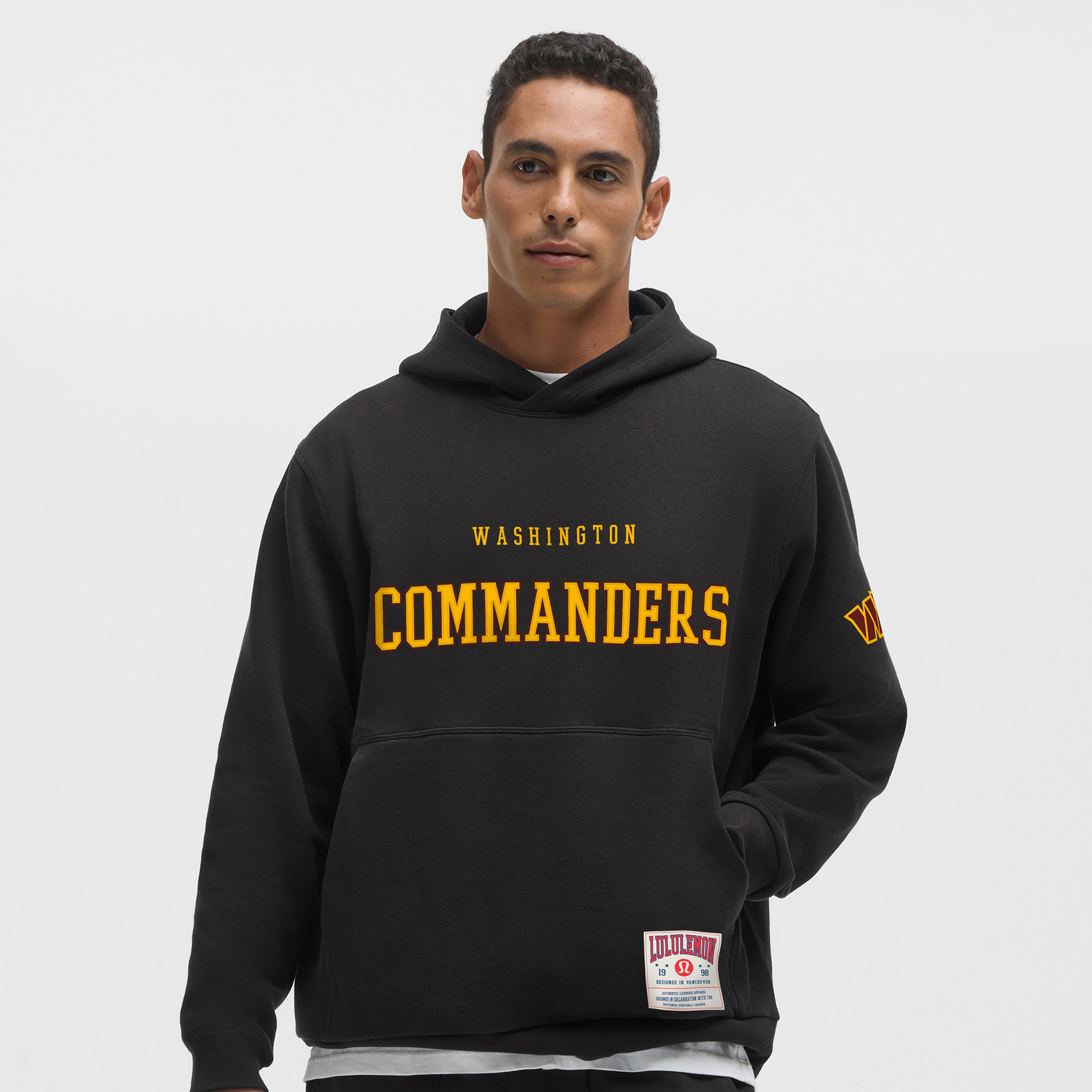 Men's lululemon Black Washington Commanders Steady State Pullover Hoodie