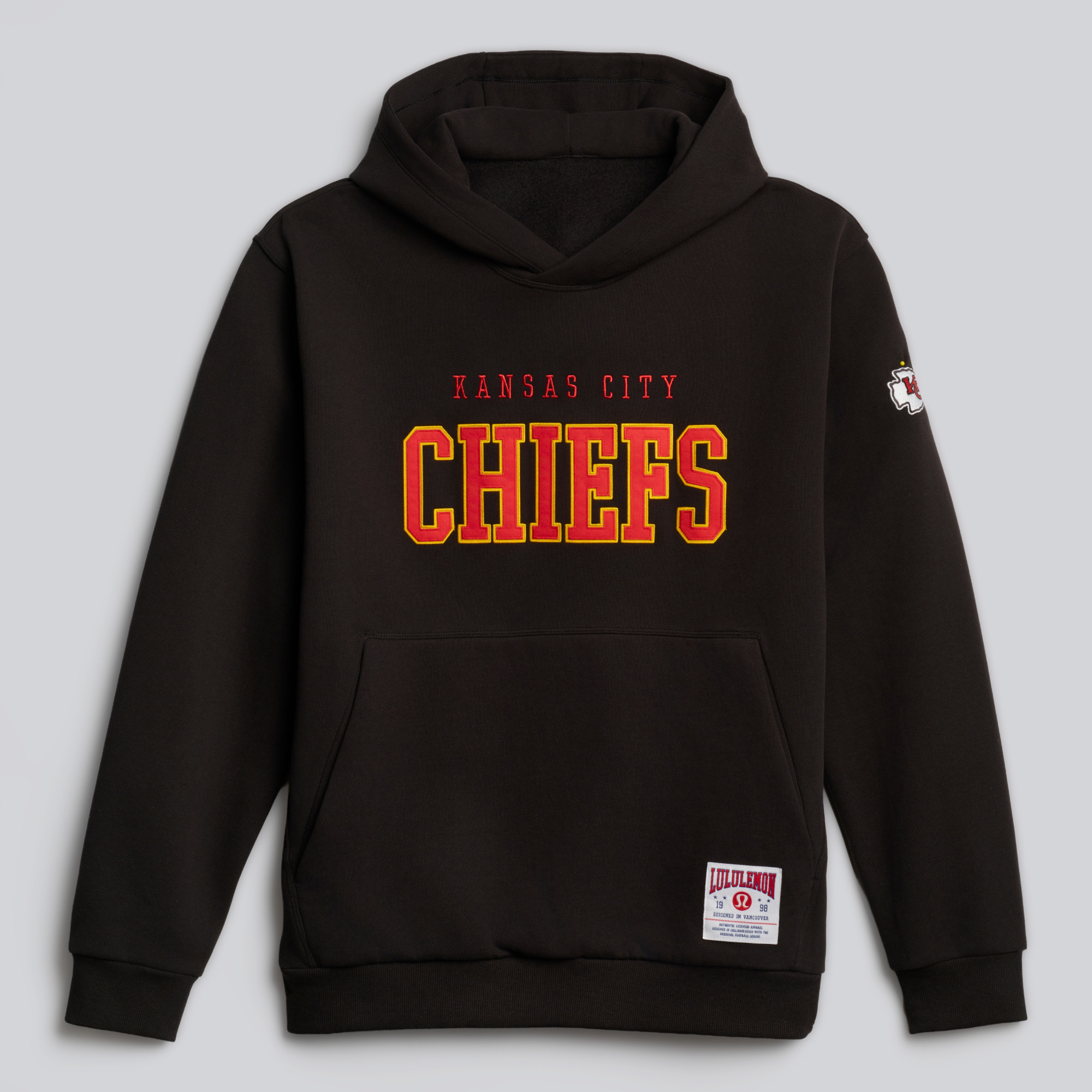 Men's lululemon Black Kansas City Chiefs Steady State Pullover Hoodie