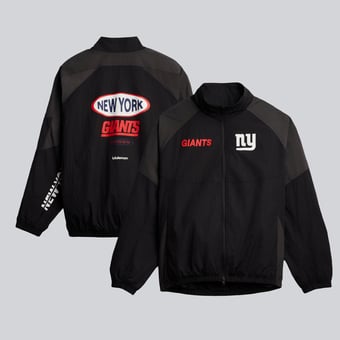 Men's lululemon Black New York Giants Nylon Oversized Track Jacket