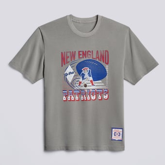 Men's lululemon Dilute Wash Pavement Grey New England Patriots Heavyweight Cotton T-Shirt