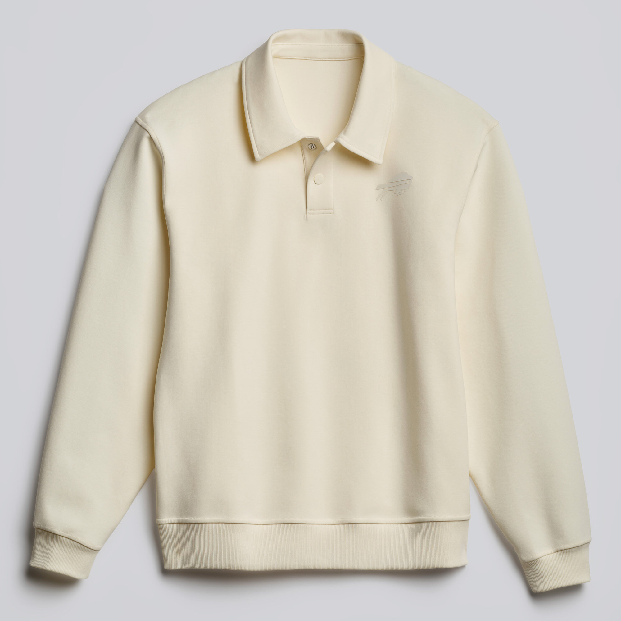 Men's lululemon Coconut Ivory Buffalo Bills Grand Standard Long Sleeve Polo